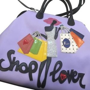 Shop Lover Multicolor Leather Tote